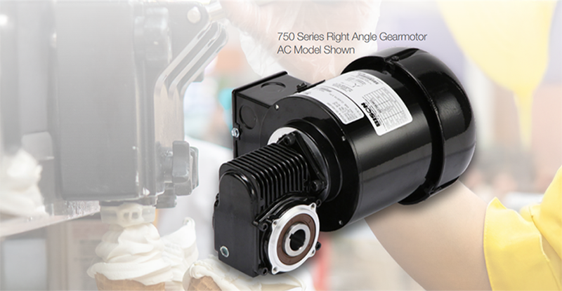 750 series right angle gear motor