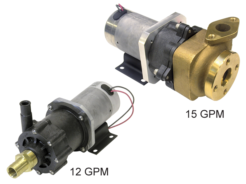 ROTRON Transportation 12 and 15 GPM Sealless Pumps with 3 in Brushless DC Motors