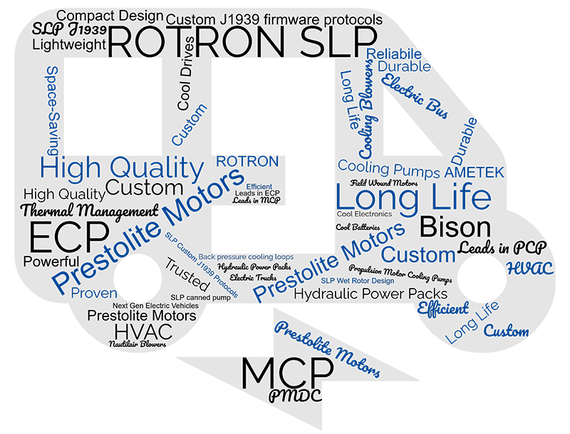 Heavy Duty Electric Vehicle Pumps, Motors and Blowers